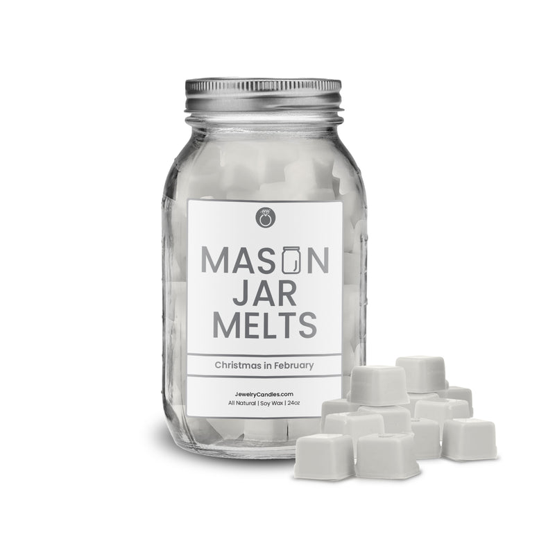 Christmas in February | Mason Jar Wax Melts