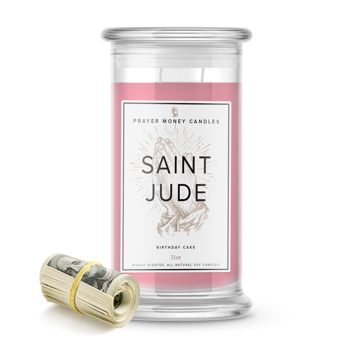 Saint Jude Prayer Candles - Birthday Cake Scent