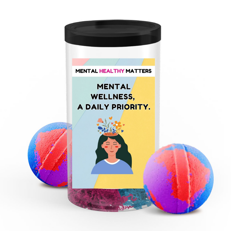 MENTAL WELLNESS, A DAILY PRIORITY | MENTAL HEALTH  BATH BOMBS