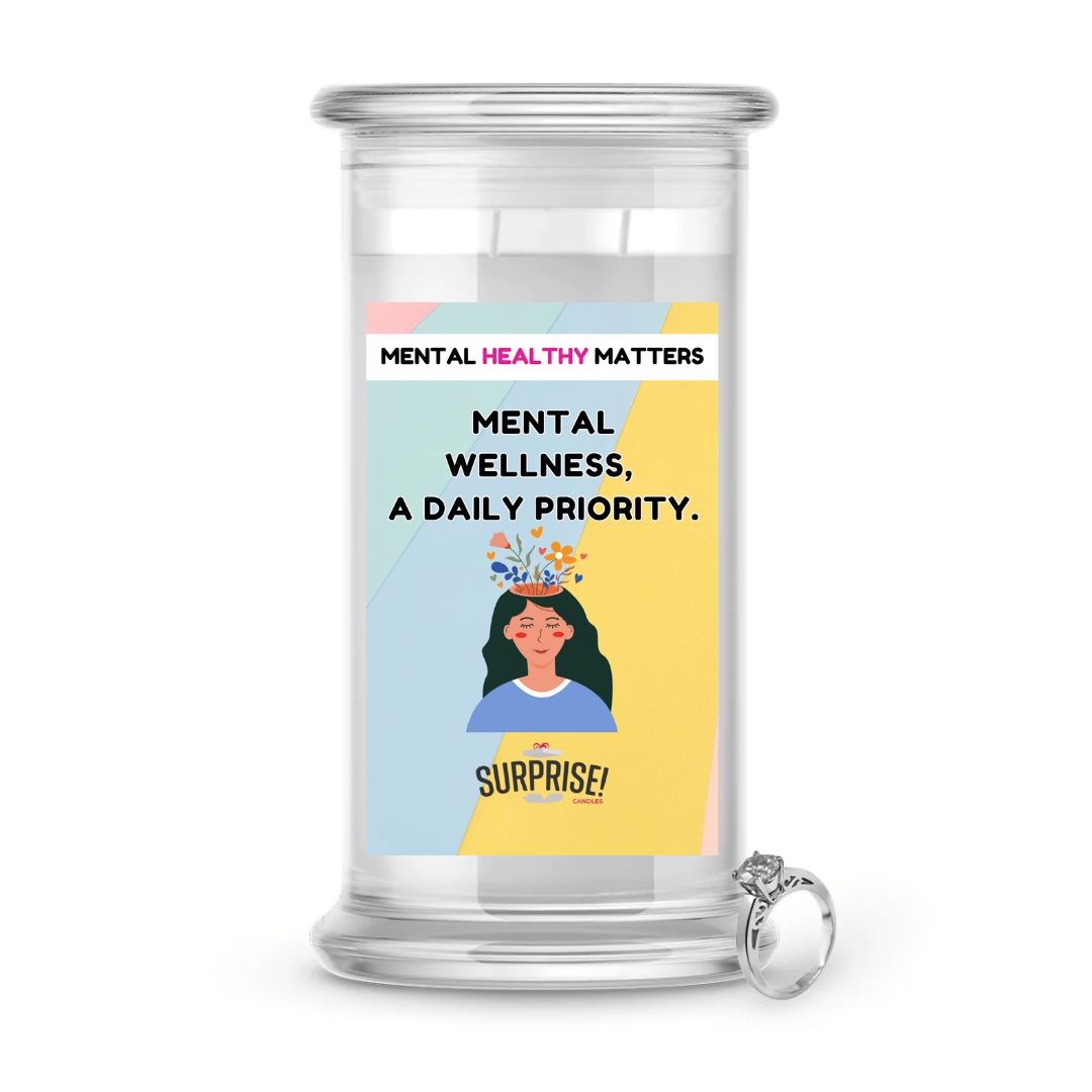 MENTAL WELLNESS, A DAILY PRIORITY | MENTAL HEALTH JEWELRY CANDLES