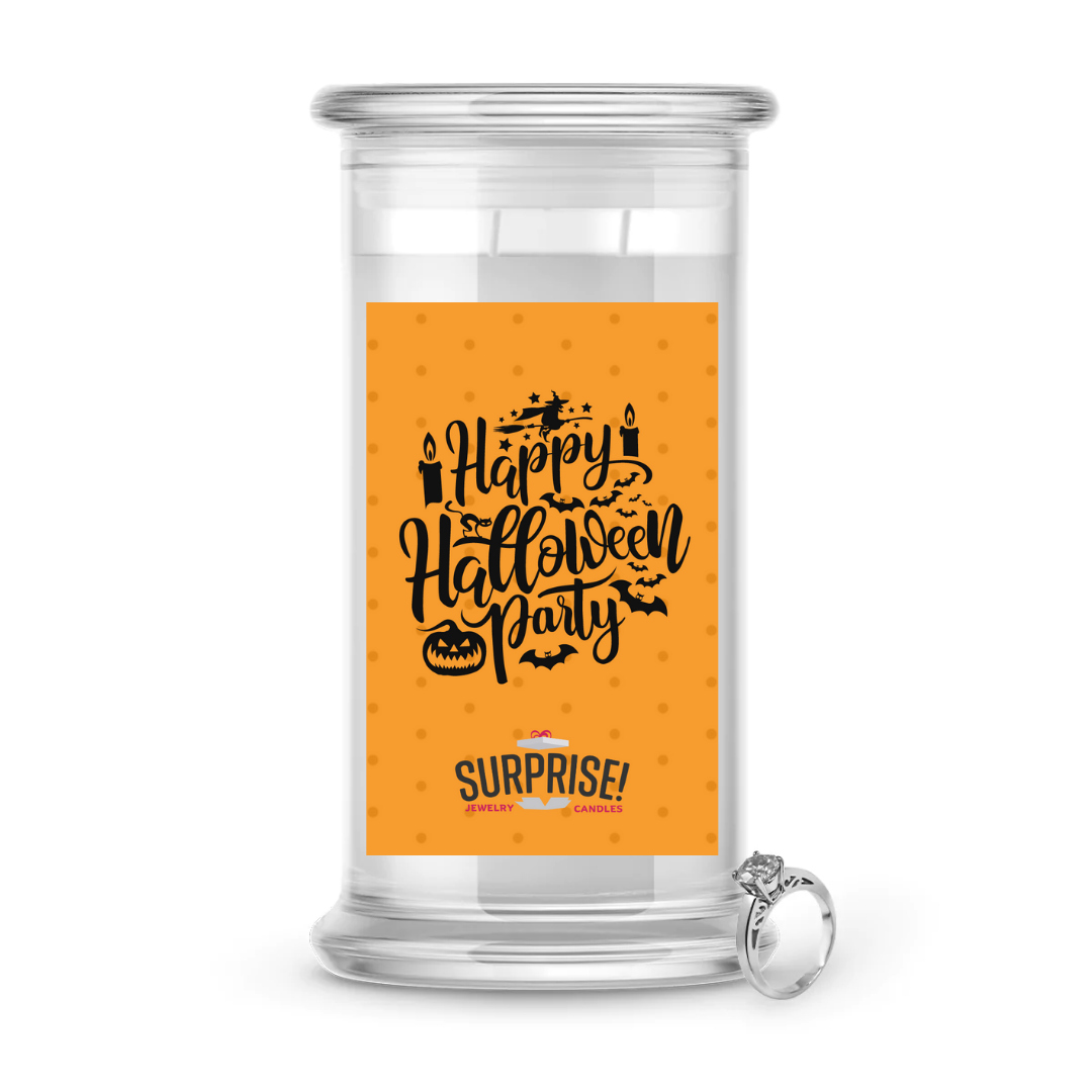HAPPY HALLOWEEN PARTY HALLOWEEN JEWELRY CANDLE