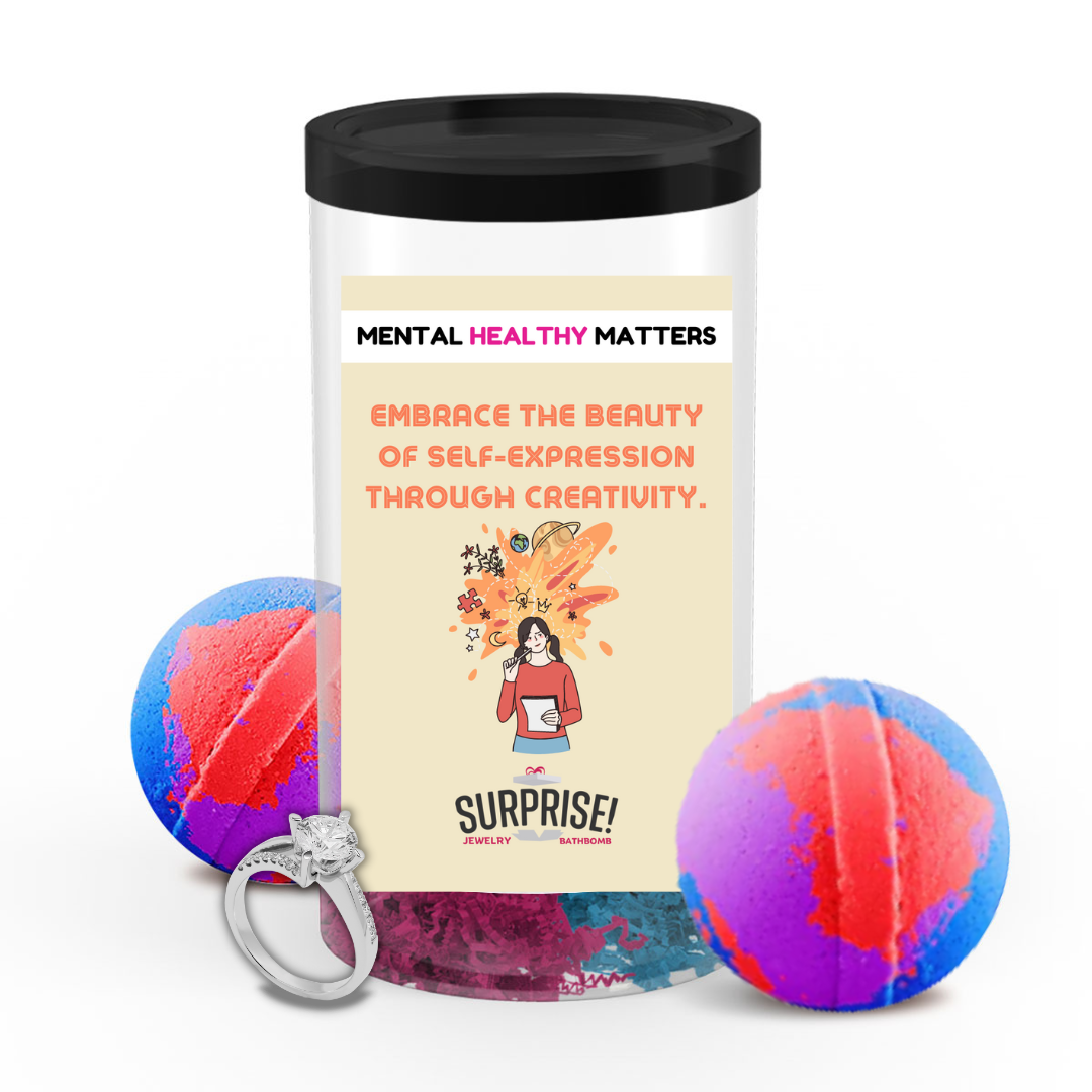 EMBRACE THE BEAUTY OF SELF-EXPRESSION THROUGH CREATIVITY | MENTAL HEALTH JEWELRY BATH BOMBS