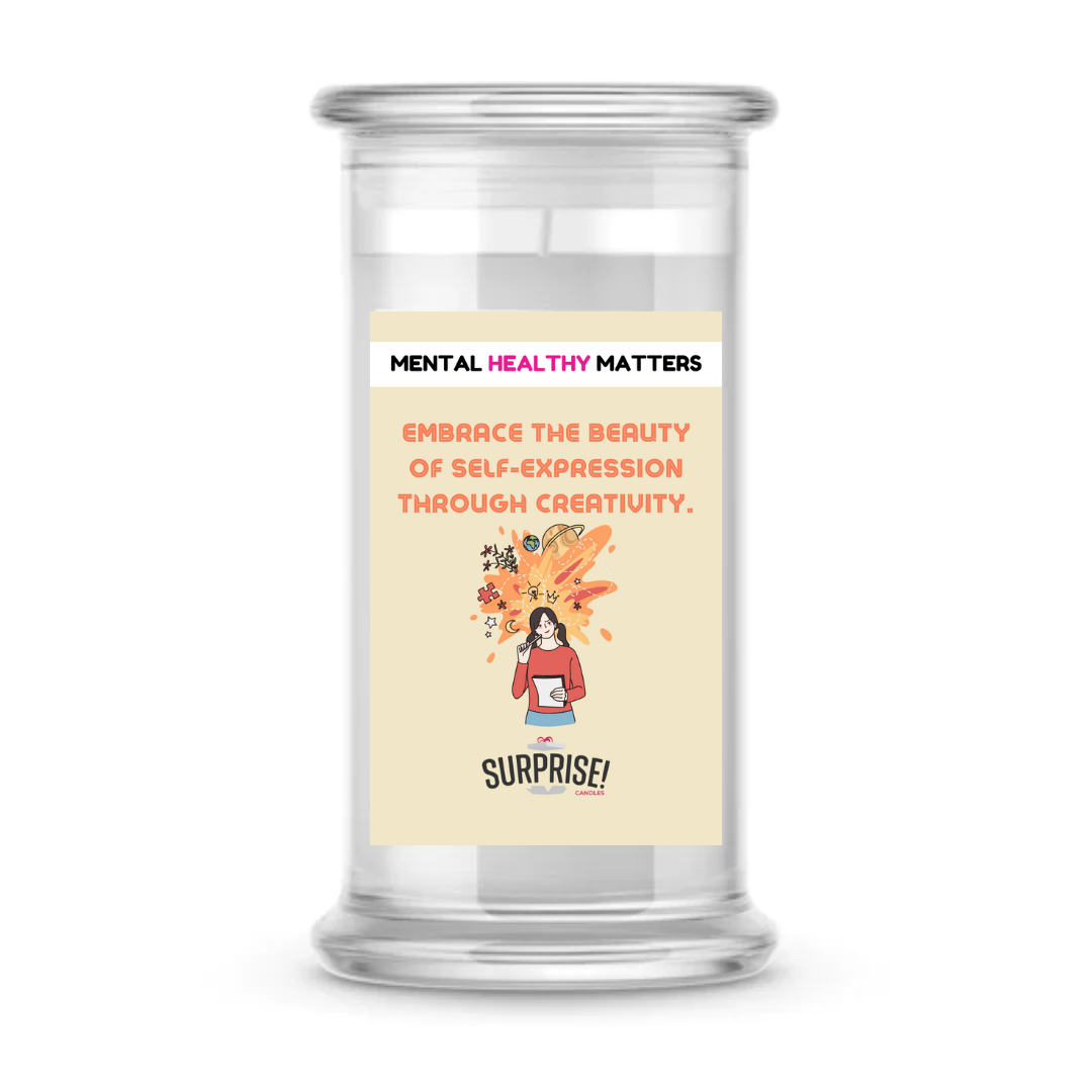 EMBRACE THE BEAUTY OF SELF-EXPRESSION THROUGH CREATIVITY | MENTAL HEALTH CANDLES