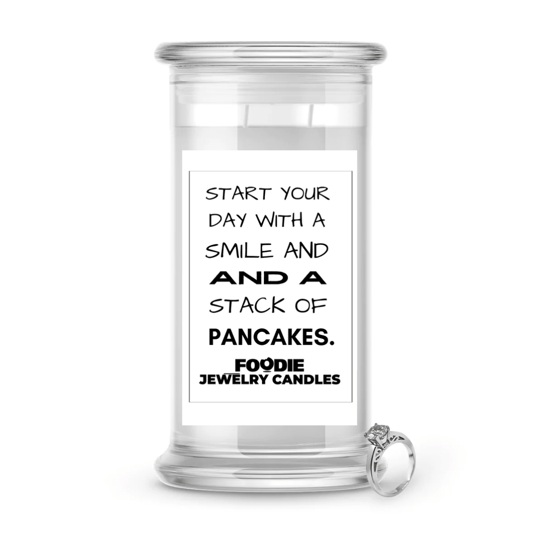 Start your day with smile and a stack of pancakes | Foodie Jewelry Candles