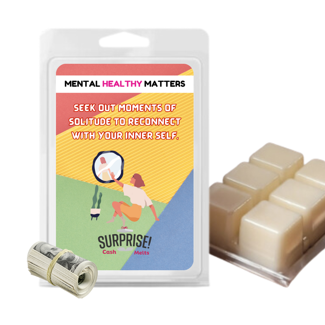 SEEK OUT MOMENT OF SOLITUDE TO RECONNECT WITH YOUR INNER SELF | MENTAL HEALTH CASH WAX MELTS