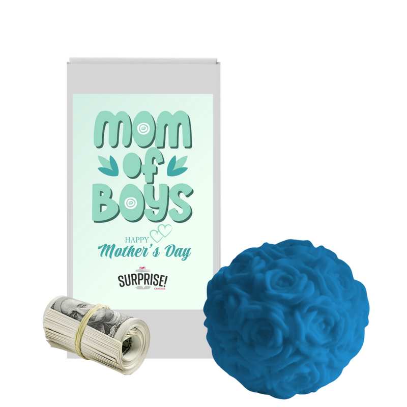 Mom Of Boys Happy Mother's Day | Rose Ball Cash Wax Melts