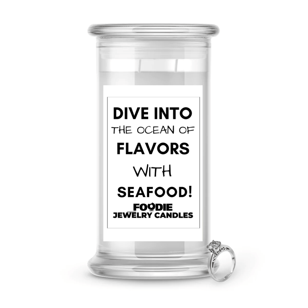 Dive into the ocean of flavors with seafood | Foodie Jewelry Candles