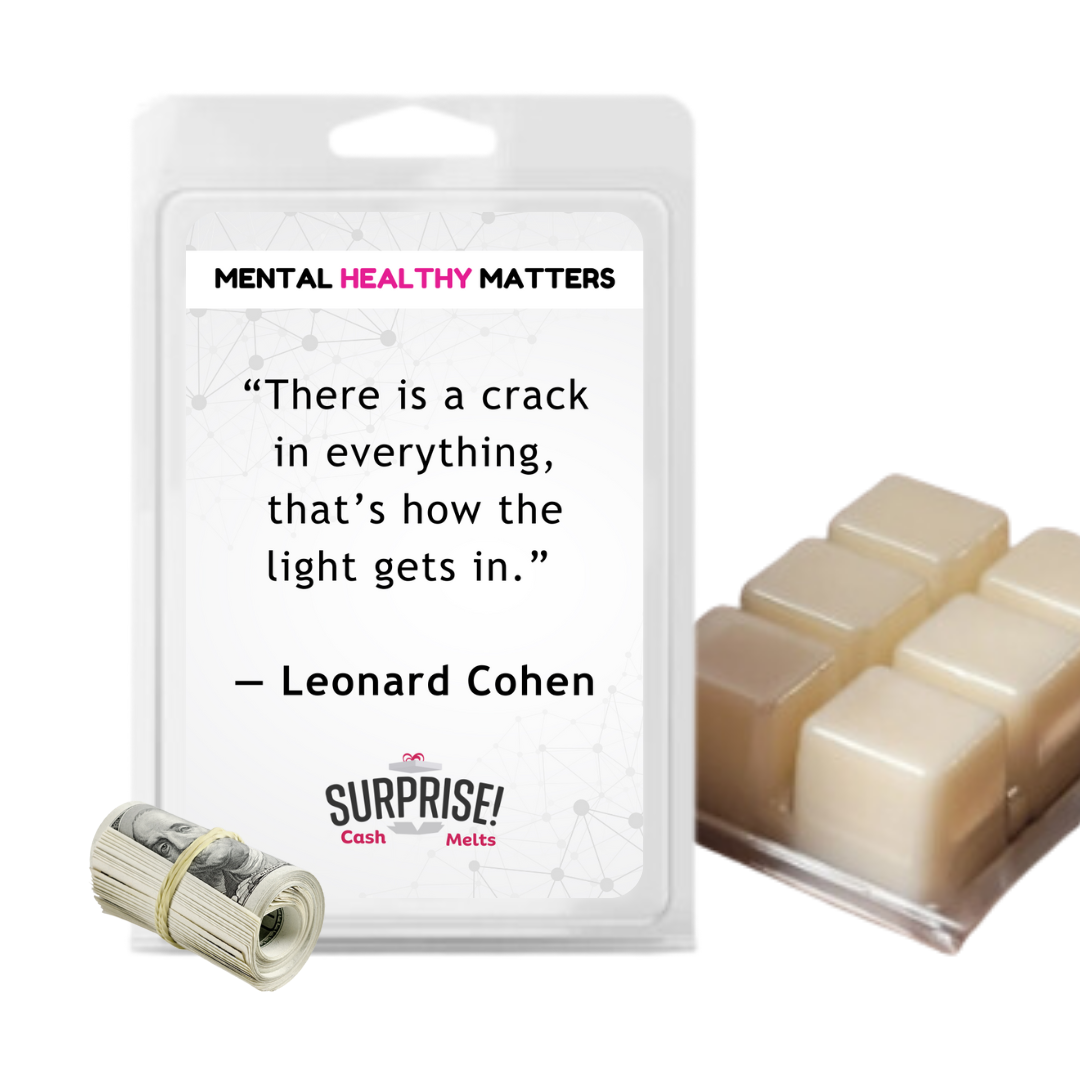 THERE IS CRACK IN EVERYTHING, THAT'S HOW THE LIGHT GETS IN | MENTAL HEALTH CASH WAX MELTS