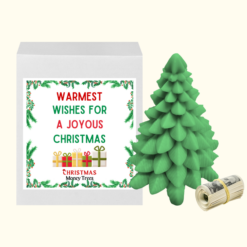 Warmest Wishes For A Joyous Christmas | Christmas Cash Tree