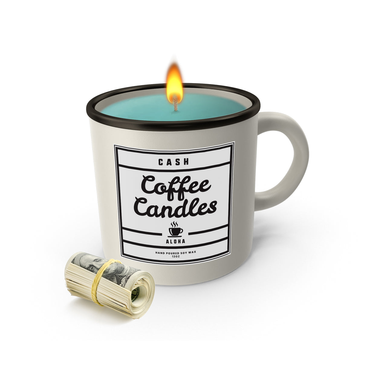Aloha Coffee Mug Candle