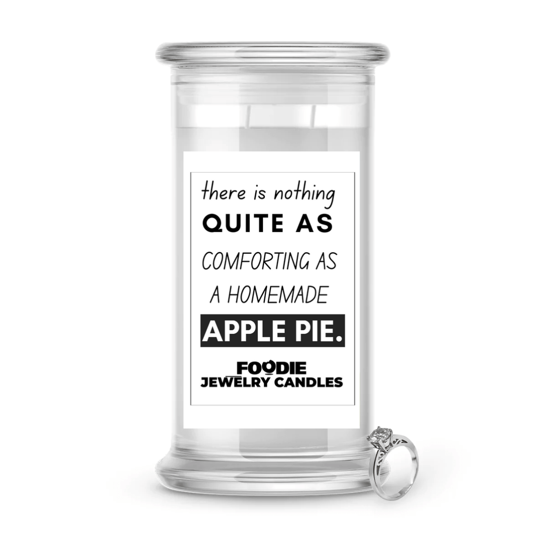 There is nothing quite as comforting as a Homemade apple pie | Foodie Jewelry Candles