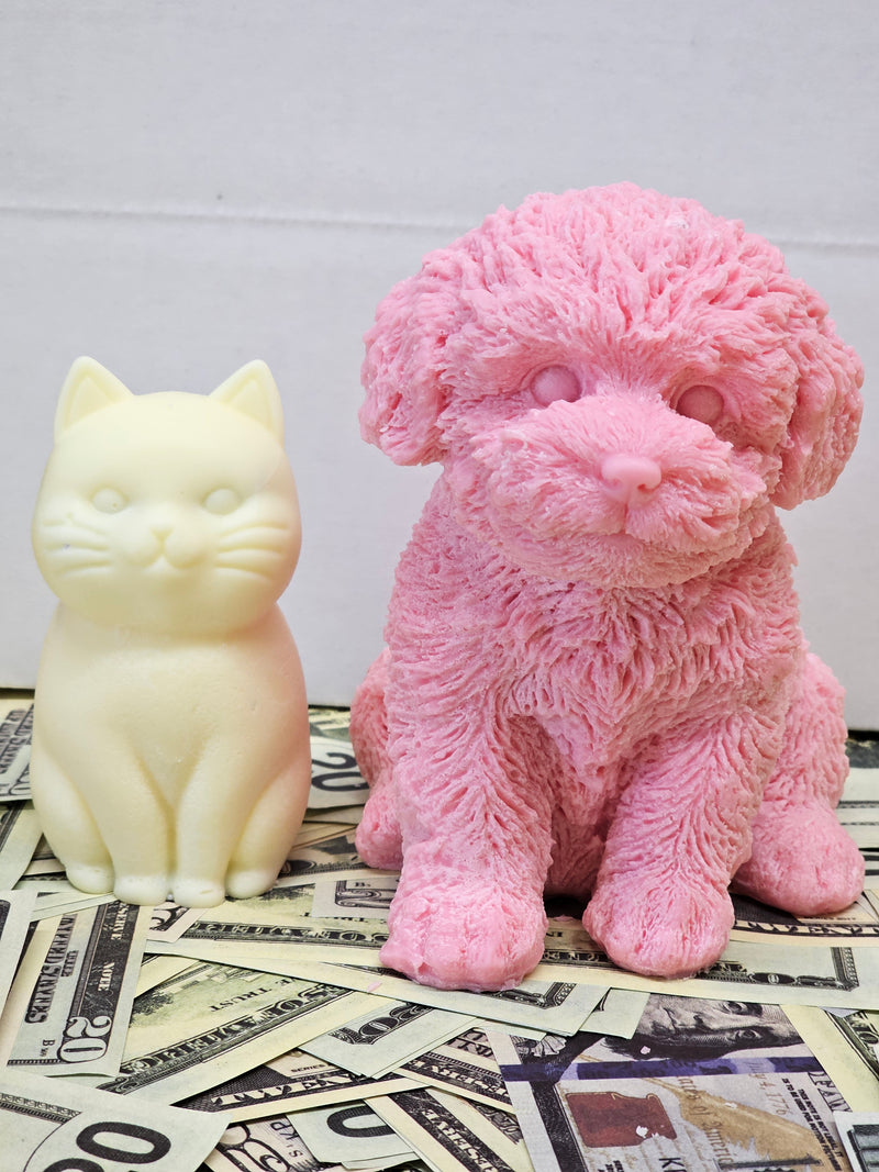 CUTEST DOG  AND CAT CASH WAX MELT (YOU GET BOTH IN THIS COMBO!)
