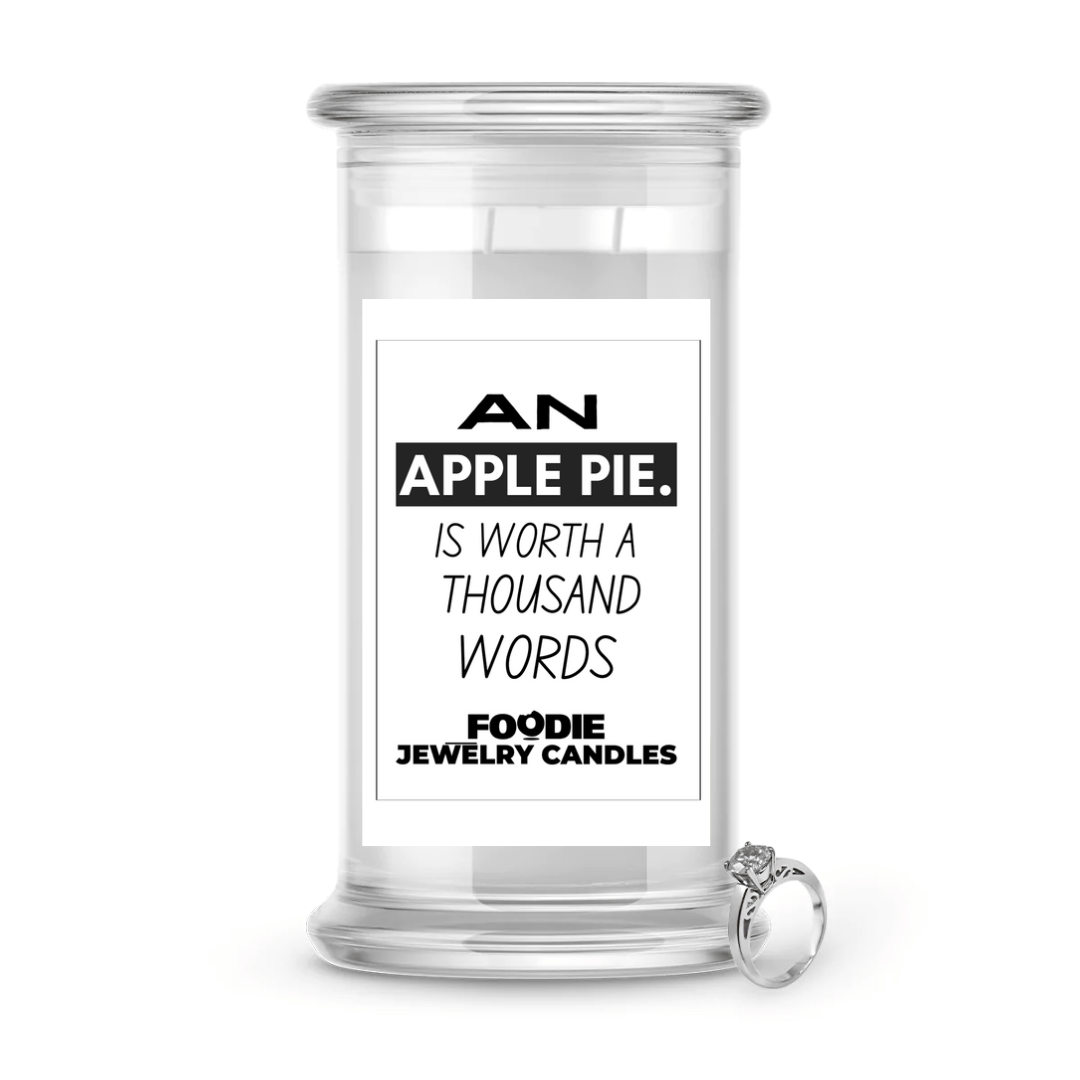 An apple is worth a thousand words | Foodie Jewelry Candles