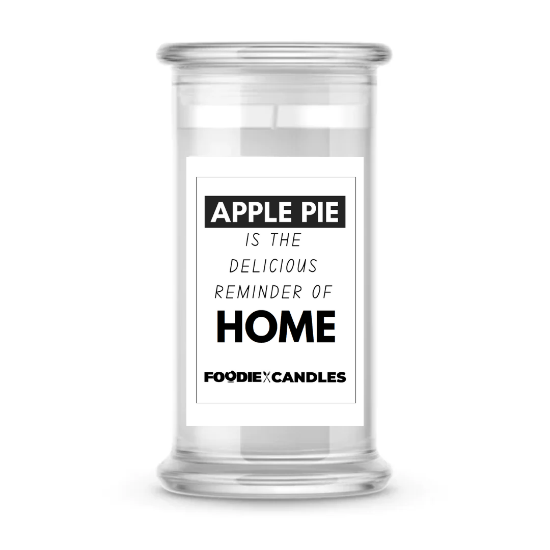 Apple pie is the delicious reminder of home | Foodie Candles