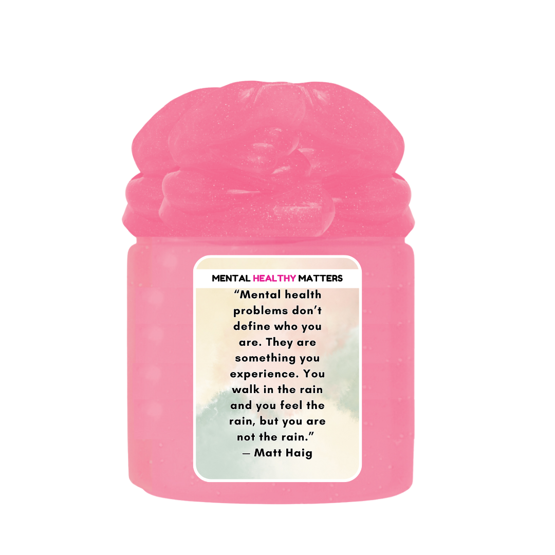 MENTAL HEALTH PROBLEMS DON'T DEFINE WHO YOU ARE. THEY ARE SOMETHING YOU EXPERIENCE. YOU WALK IN THE RAIN, BUT YOU ARE NOT LIKE RAIN - MATT HAIG | MENTAL HEALTH SLIMES