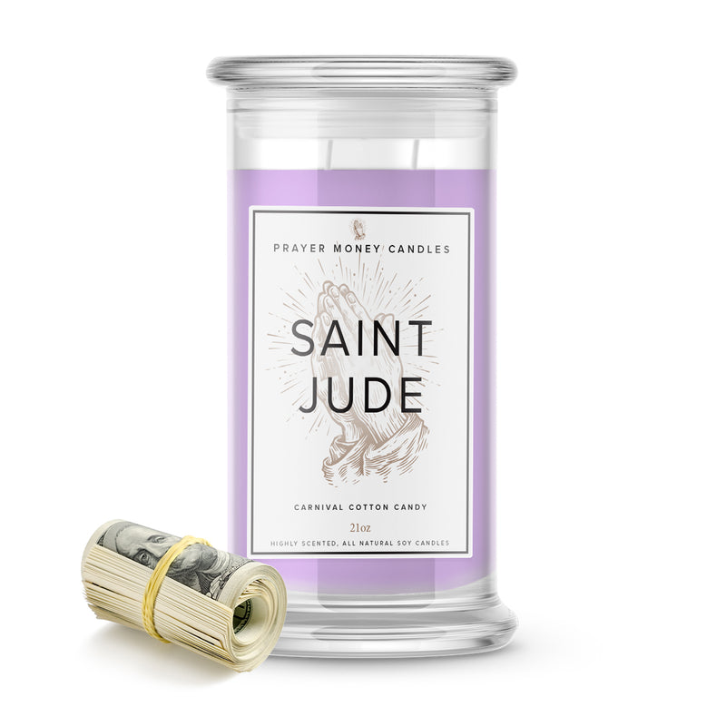 Saint Jude Prayer Candles - Carnival Cotton Candy Scent