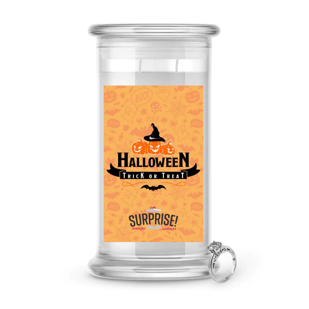 HALLOWEEN TRICK OR TREAT HALLOWEEN JEWELRY CANDLE