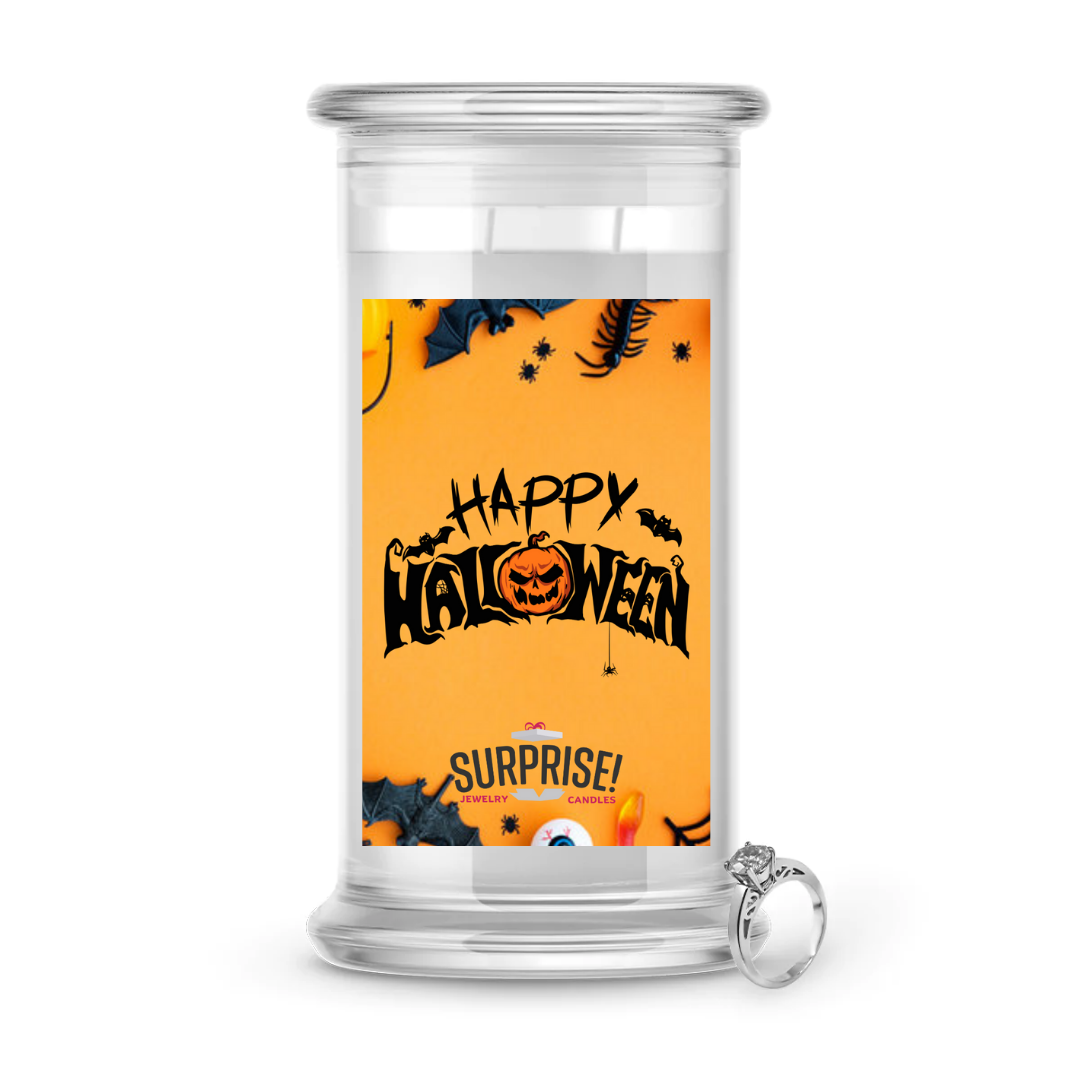 HAPPY HALLOWEEN HALLOWEEN JEWELRY CANDLE