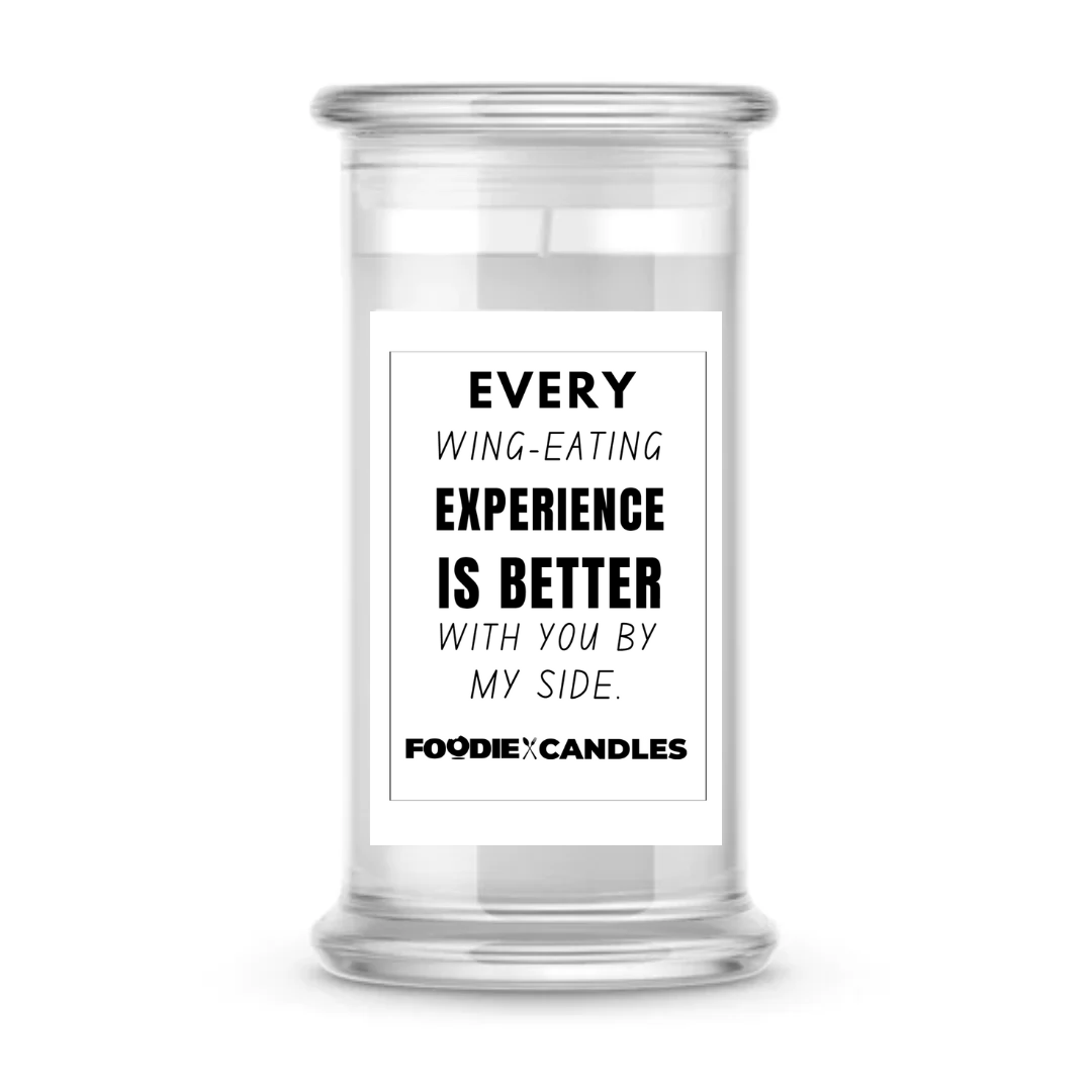 Every wing-eating experience is better with you by my side | Foodie Candles