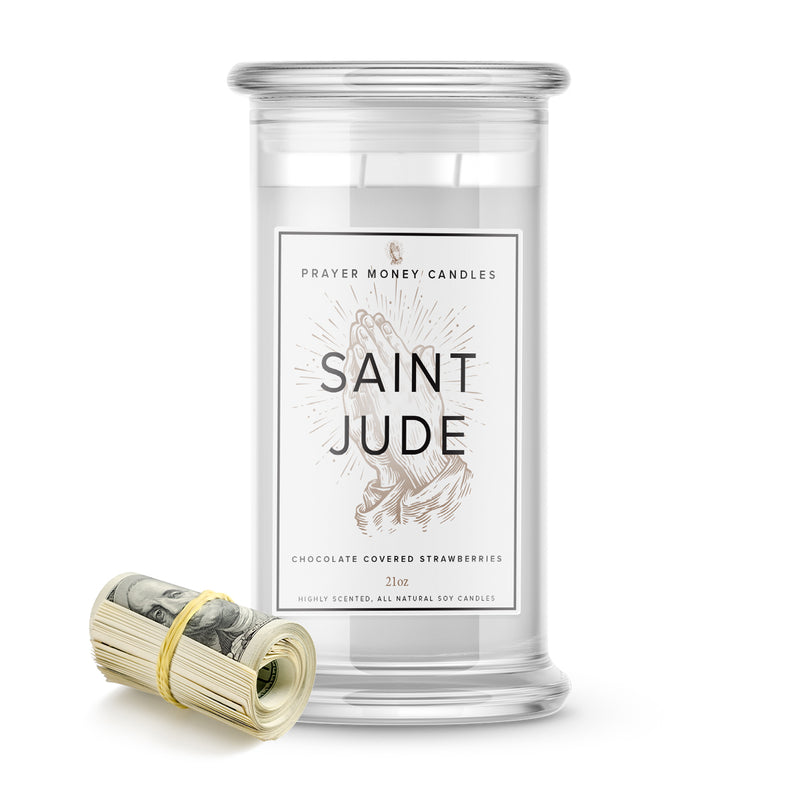 Saint Jude Prayer Candles - Chocolate Covered Strawberries Scent