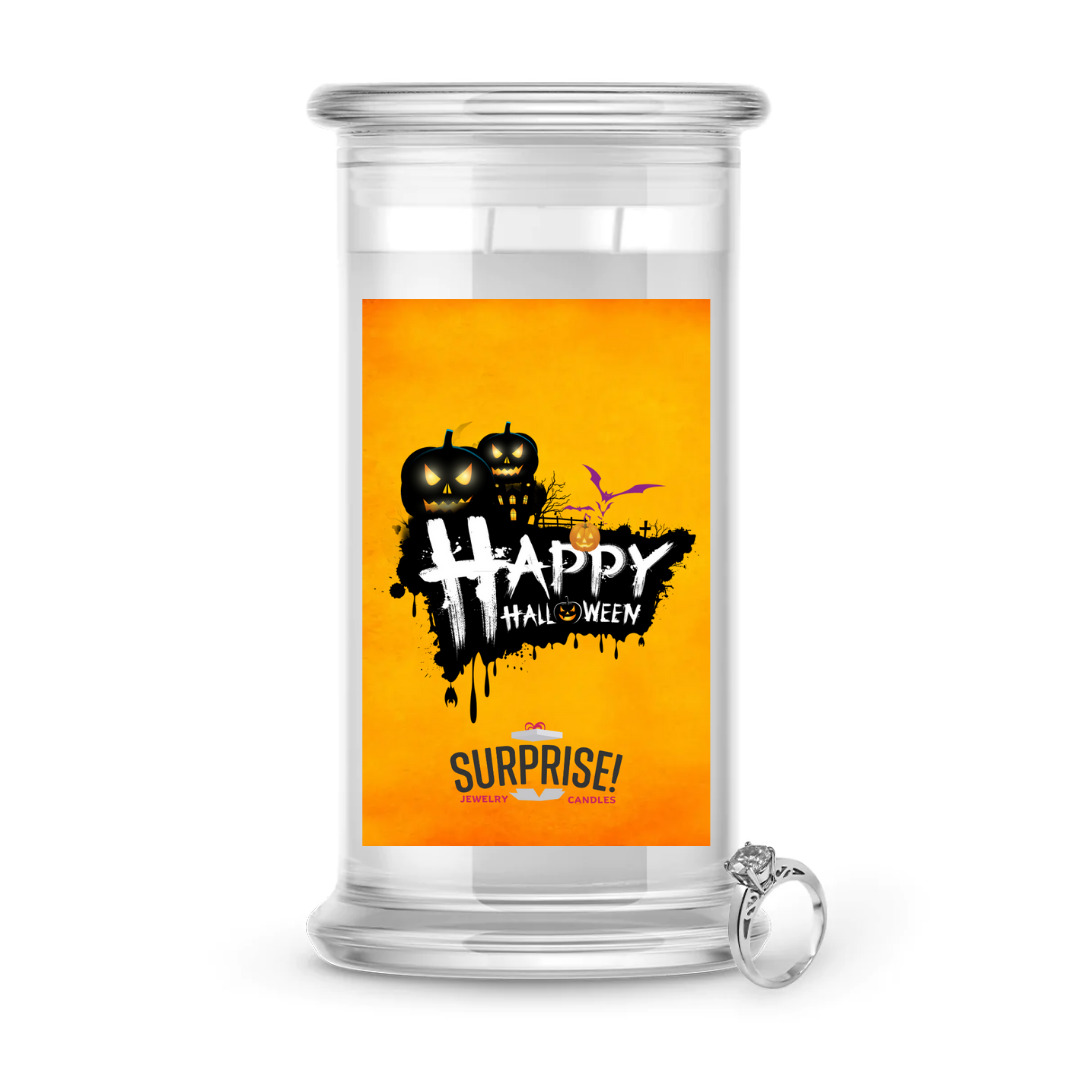 HAPPY HALLOWEEN HALLOWEEN JEWELRY CANDLE