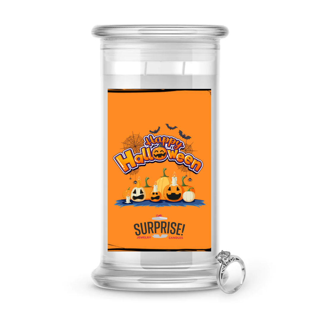 HAPPY HALLOWEEN HALLOWEEN JEWELRY CANDLE