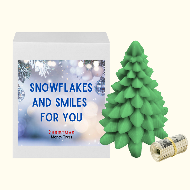 Snowflakes and Smiles  For You | Christmas Cash Tree
