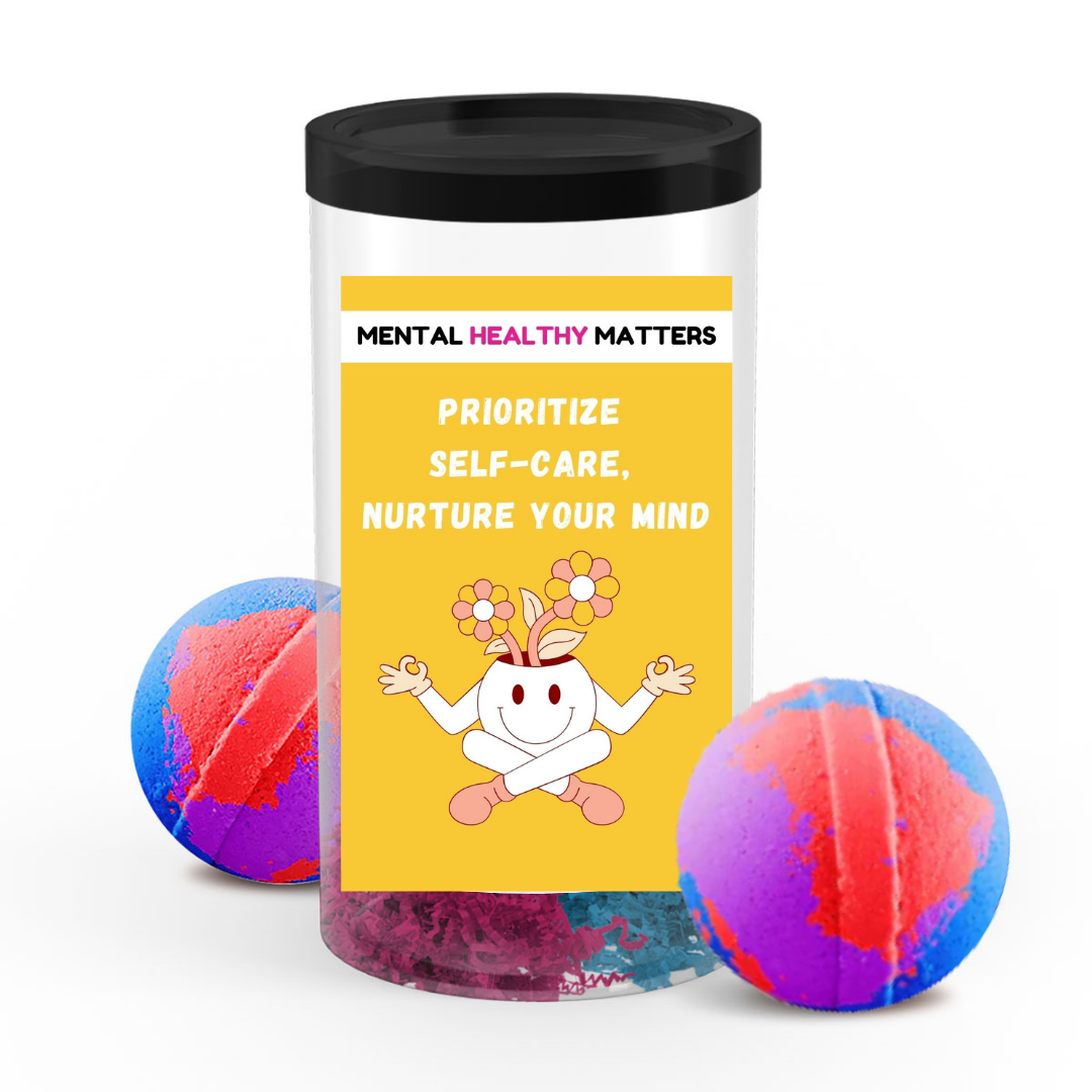 PRIORITIZE SELF-CARE, NURTURE YOUR MIND | MENTAL HEALTH BATH BOMBS
