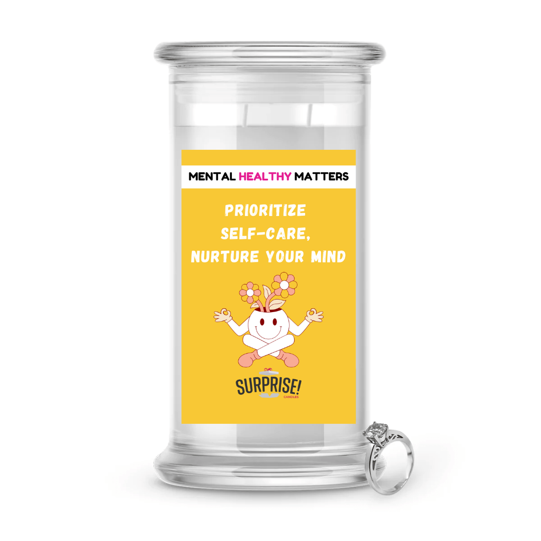 PRIORITIZE SELF-CARE, NURTURE YOUR MIND | MENTAL HEALTH JEWELRY CANDLES