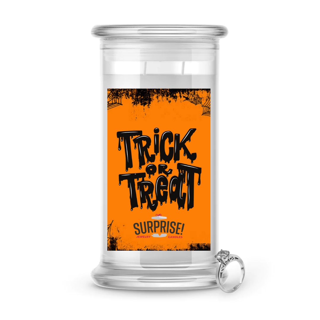 TRICK OR TREAT HALLOWEEN JEWELRY CANDLE