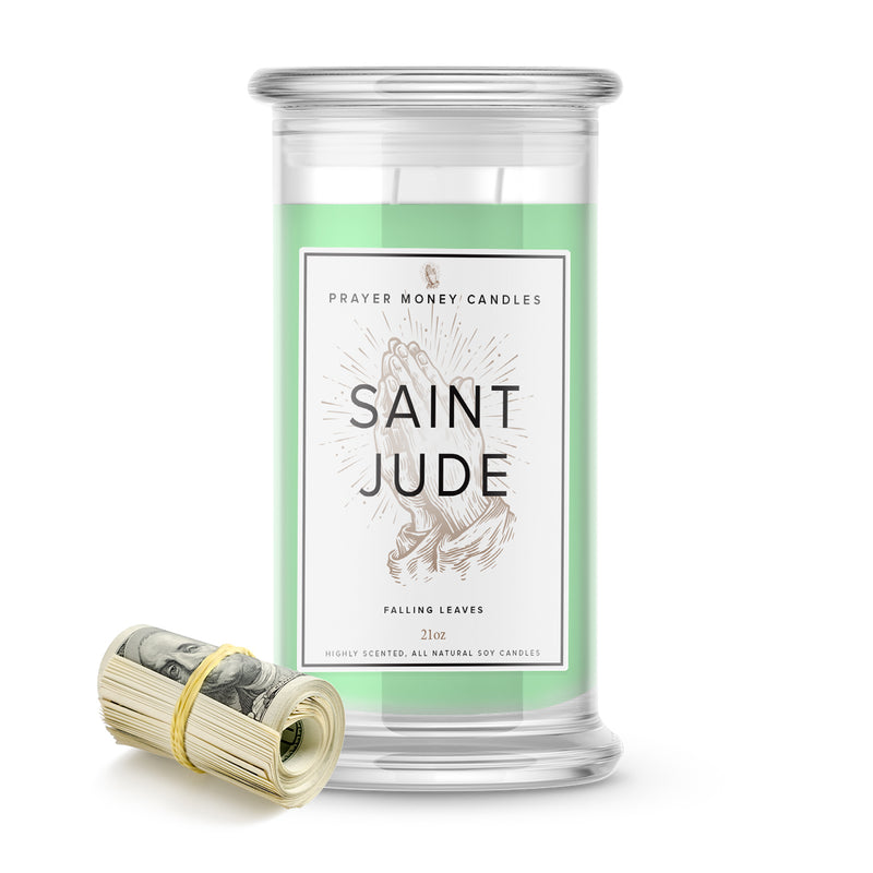 Saint Jude Prayer Candles - Falling Leaves Scent