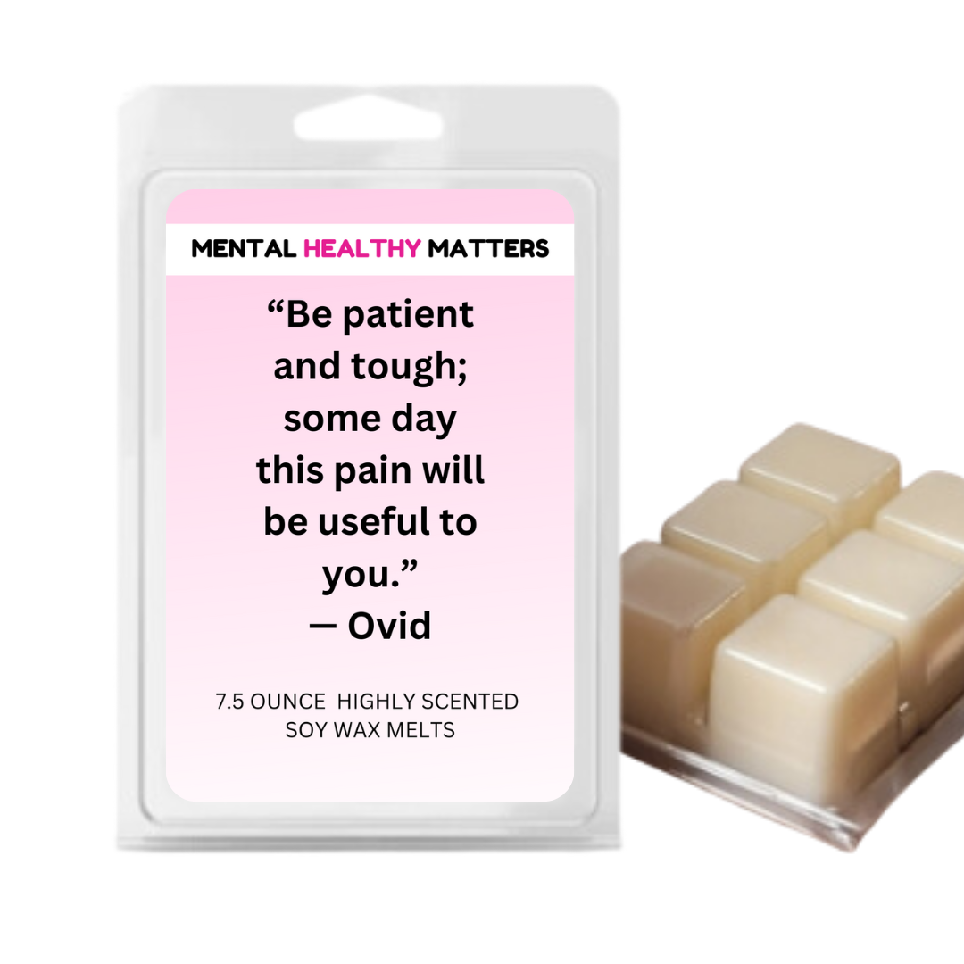 BE PATIENT AND TOUGH; SOME DAY THIS PAIN WILL BE USEFUL TO YOU. | MENTAL HEALTH WAX MELTS