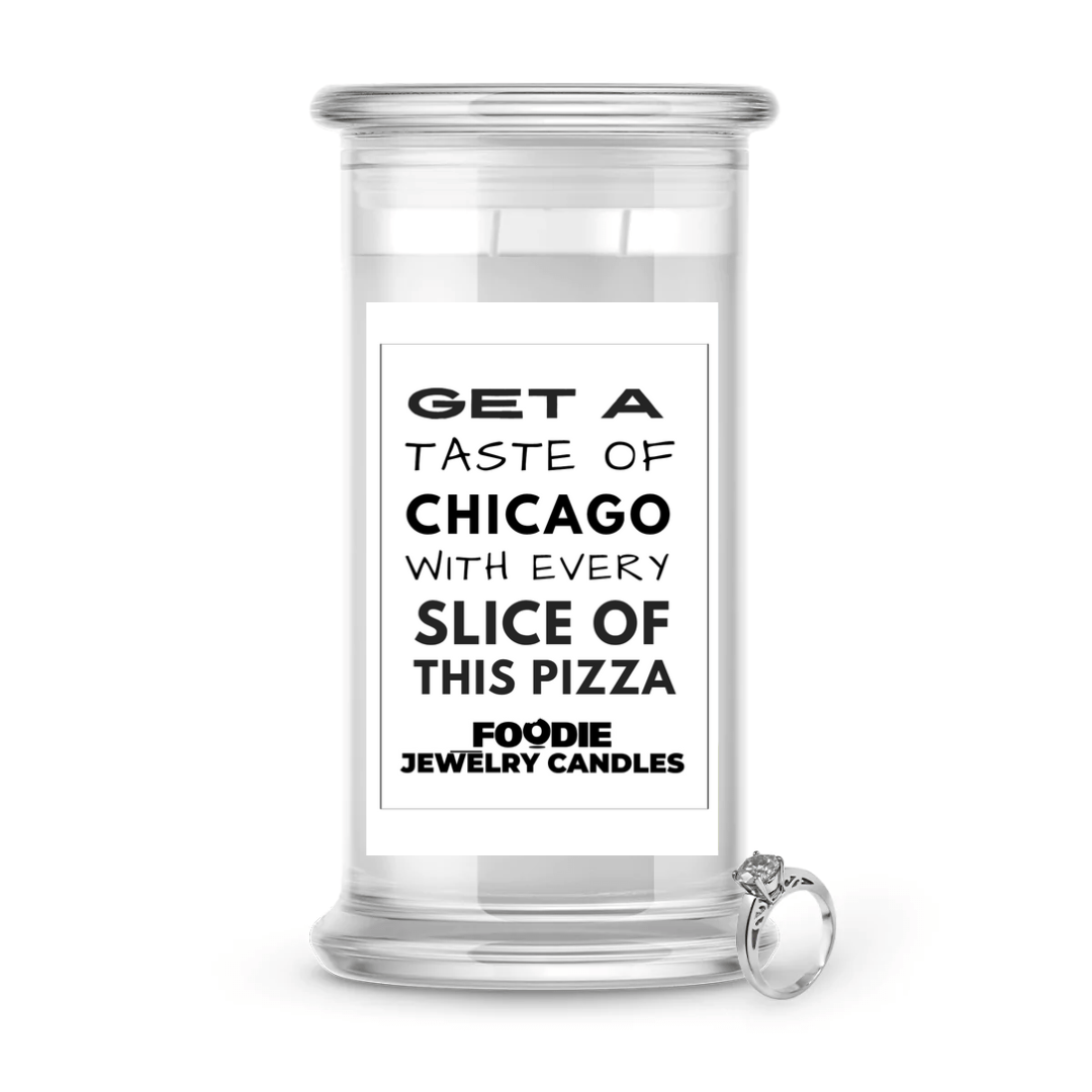 Get a taste of chicago with every slice of this pizza | Foodie Jewelry Candles