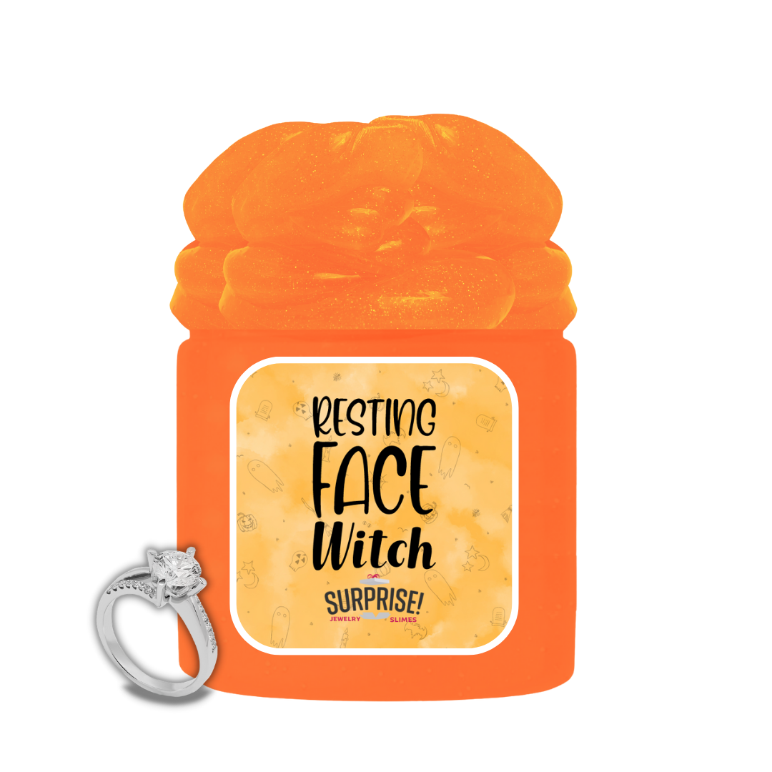 RESTING FACE WITCH HALLOWEEN JEWELRY SLIME
