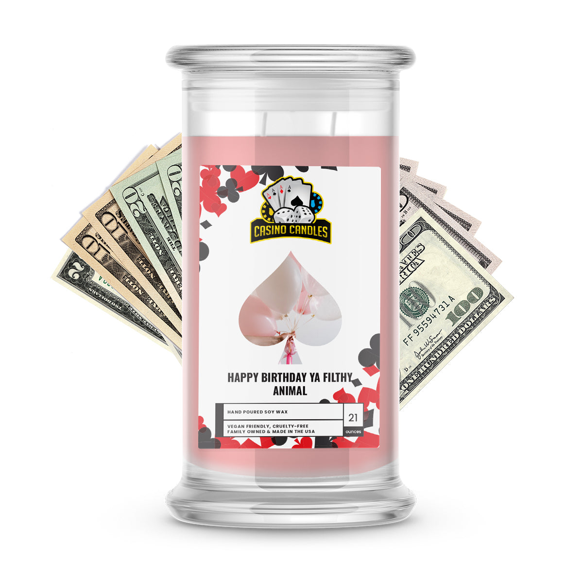 Happy Birthday Ya Filthy Animal | Cash Casino Candles