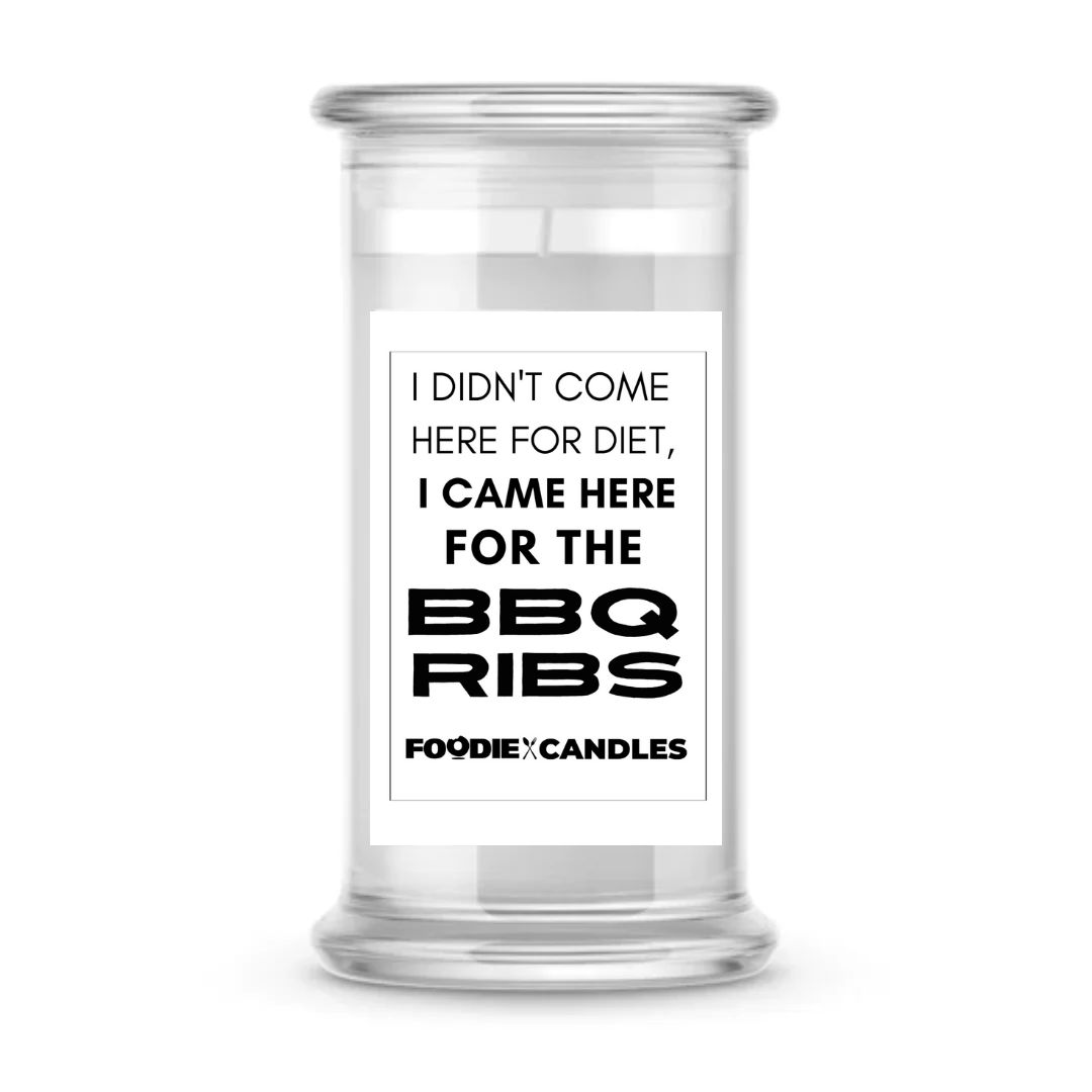 I didn't come here for diet, I came here for the BBQ ribs | Foodie Candles