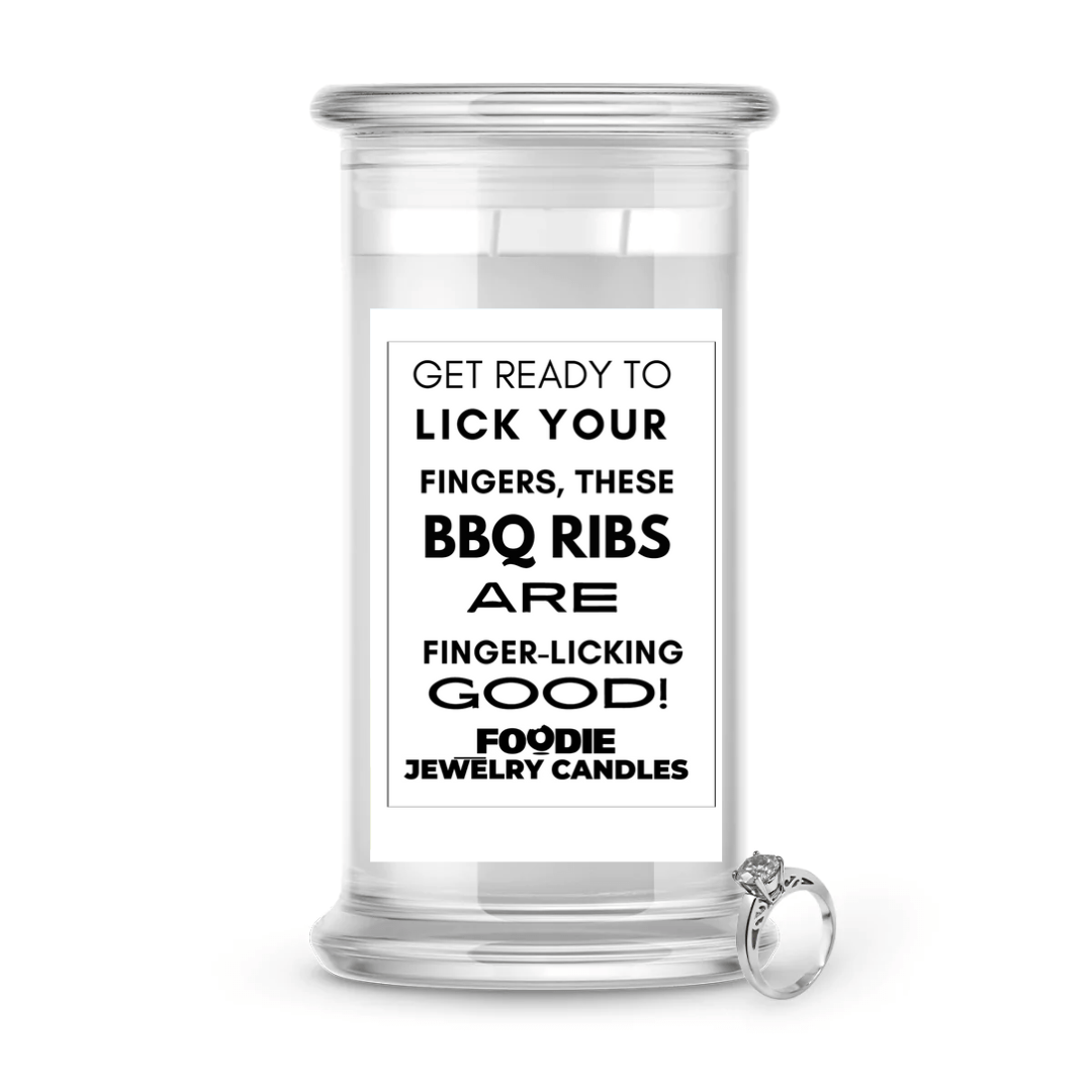 Get ready to lick your fingers, these BBQ ribs are finger-licking good | Foodie Jewelry Candles