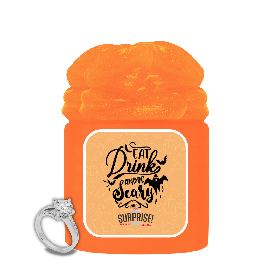 EAT DRINK AND BE SCARY HALLOWEEN JEWELRY SLIME