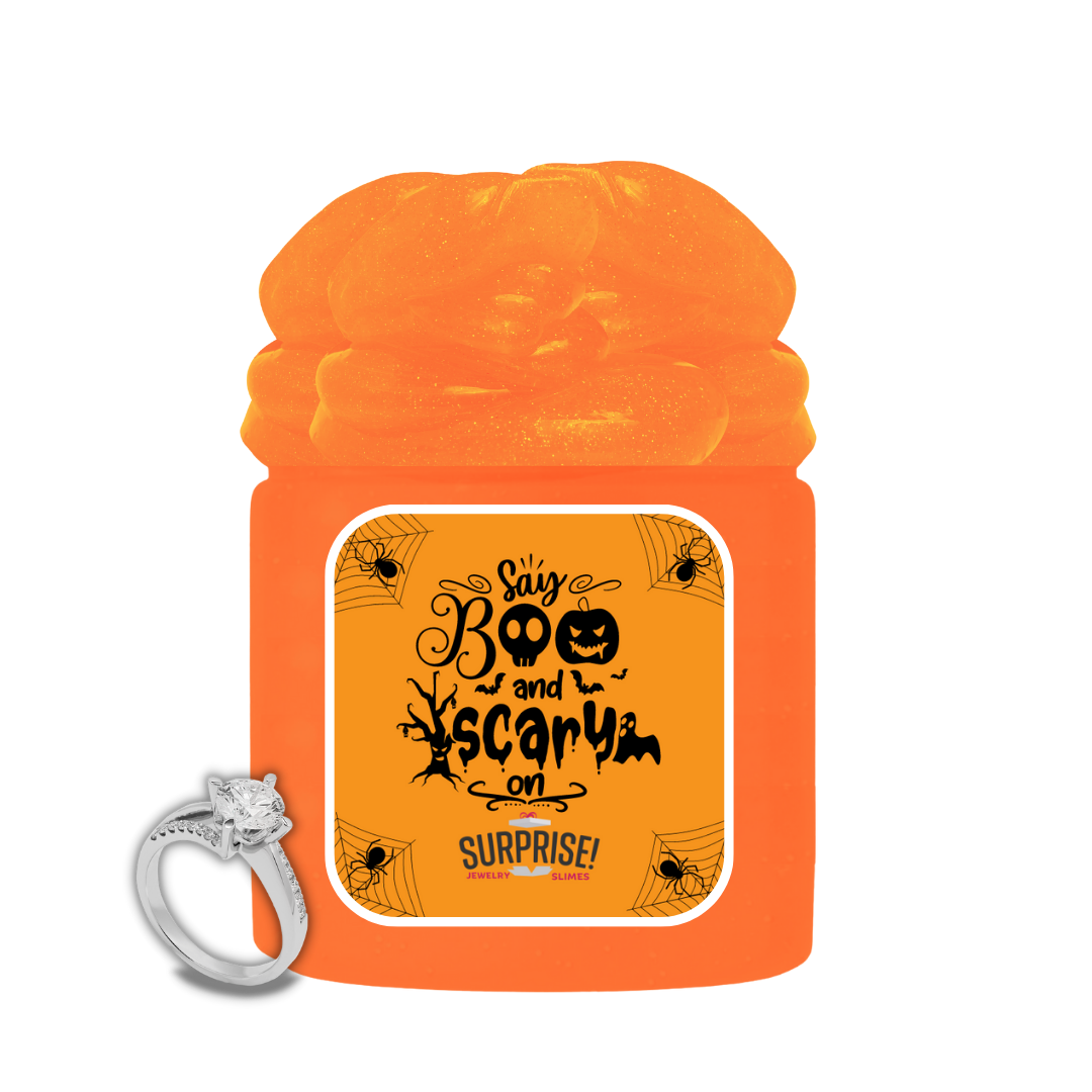 SAY BOO AND SCARY ON HALLOWEEN JEWELRY SLIME