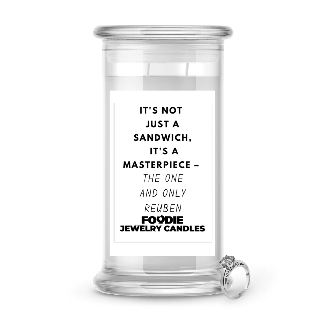 It's not just a sandwich, it's a masterpiece - the one and only reuben | Foodie Jewelry Candles