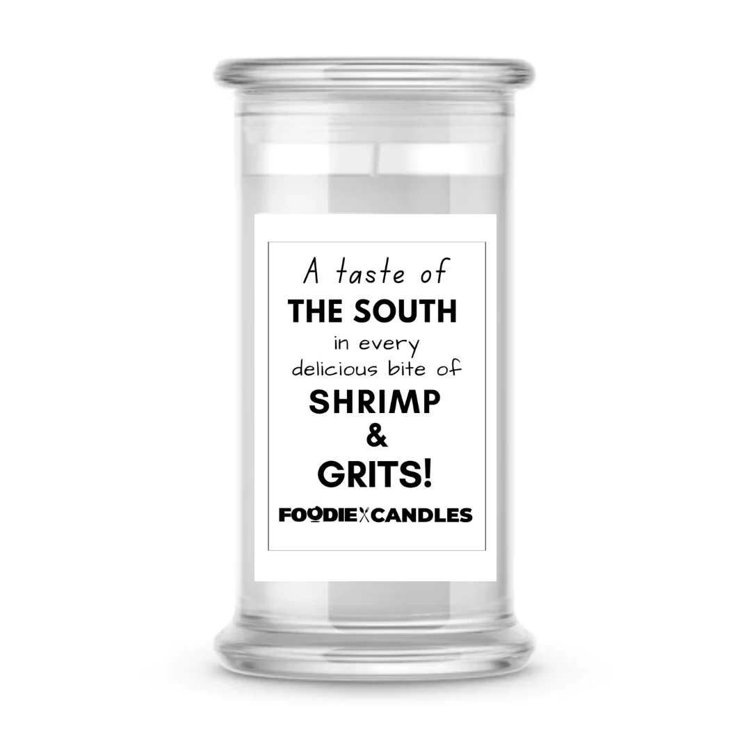 A taste of the south in every delicious bite of shrimp & grits | Foodie Candles