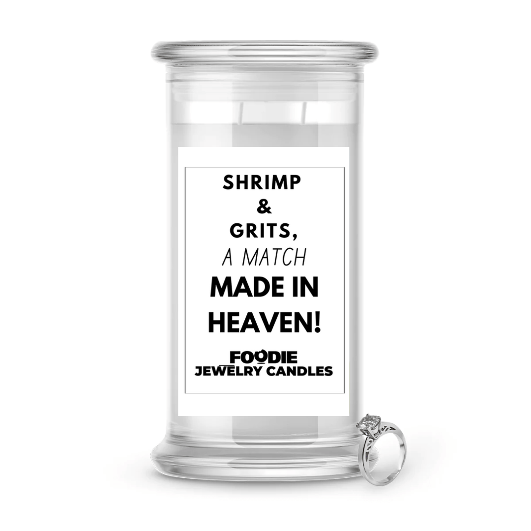 Shrimp & grits, a match made in heaven | Foodie Jewelry Candles