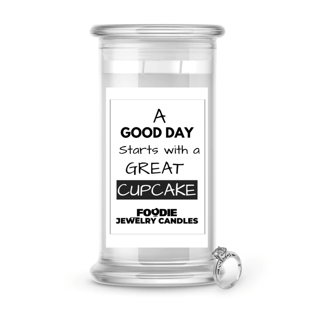 A good day starts with a great cupcake | Foodie Jewelry Candles
