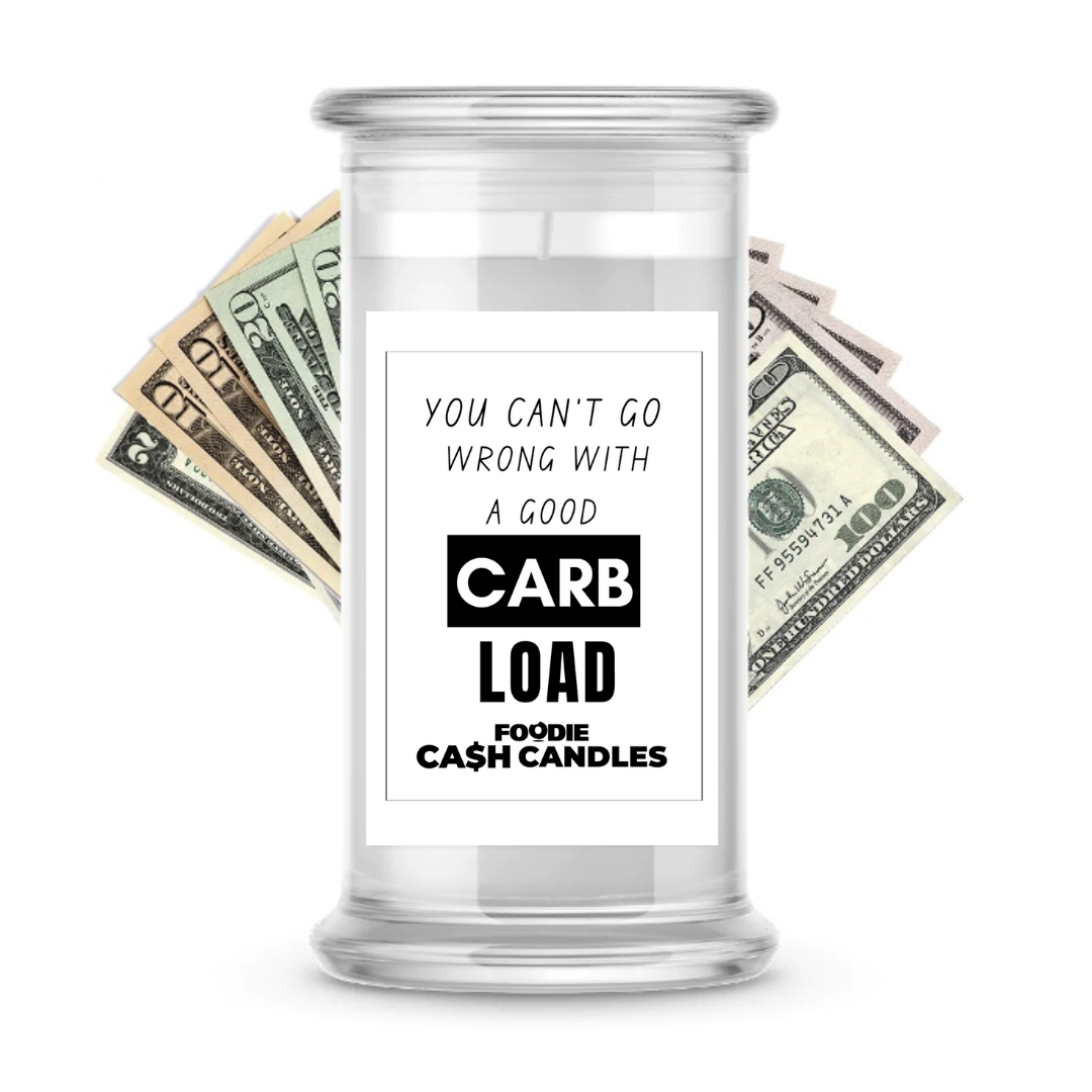 You can't go wrong with a good carb load | Foodie Cash Candles