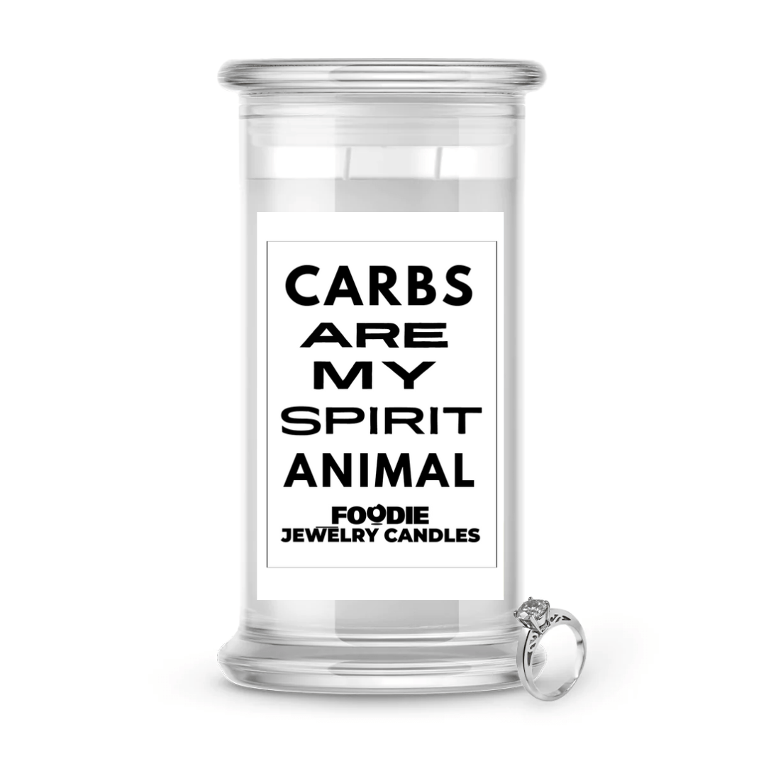 Carbs are my spirit animal | Foodie Jewelry Candles