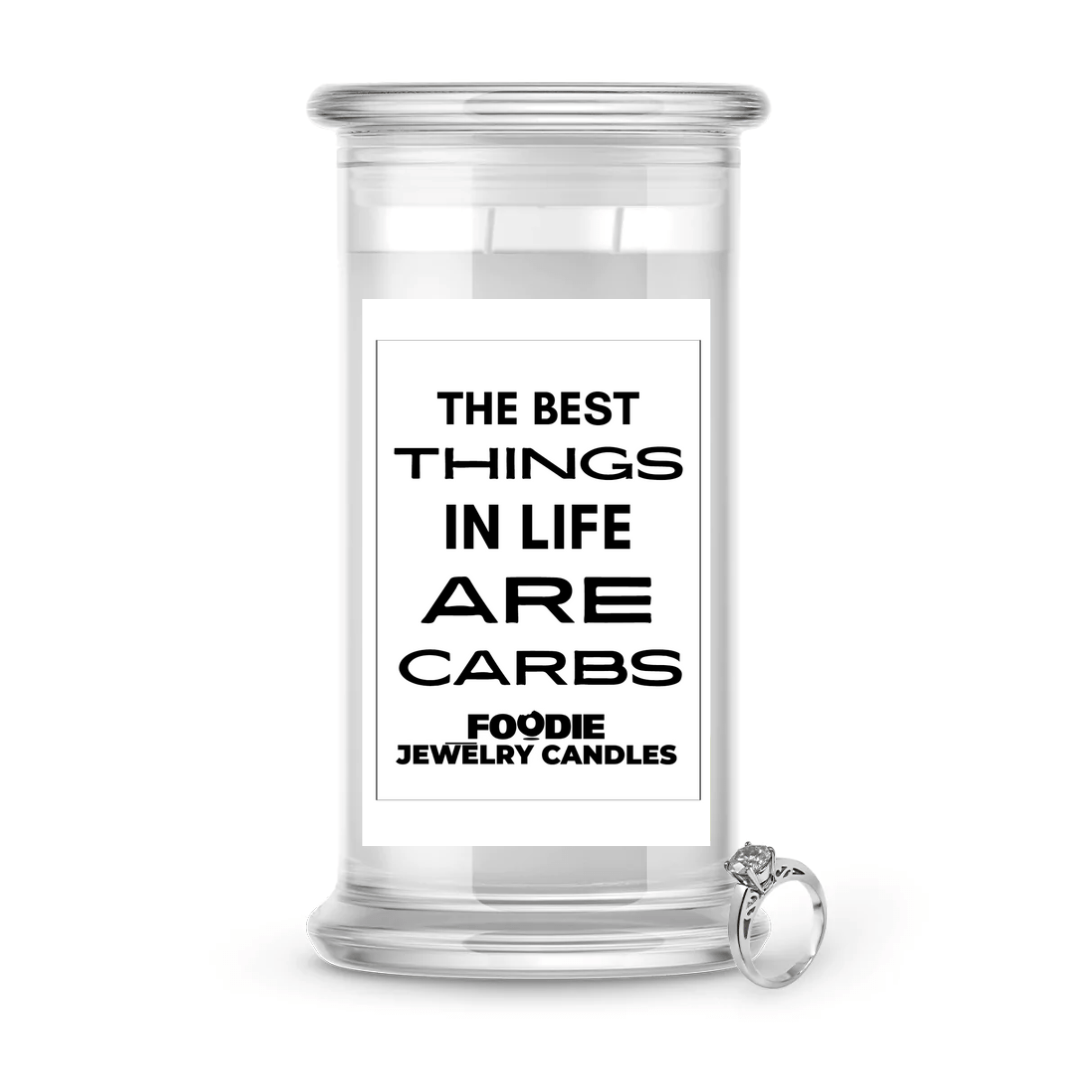 The best things in life are carbs | Foodie Jewelry Candles