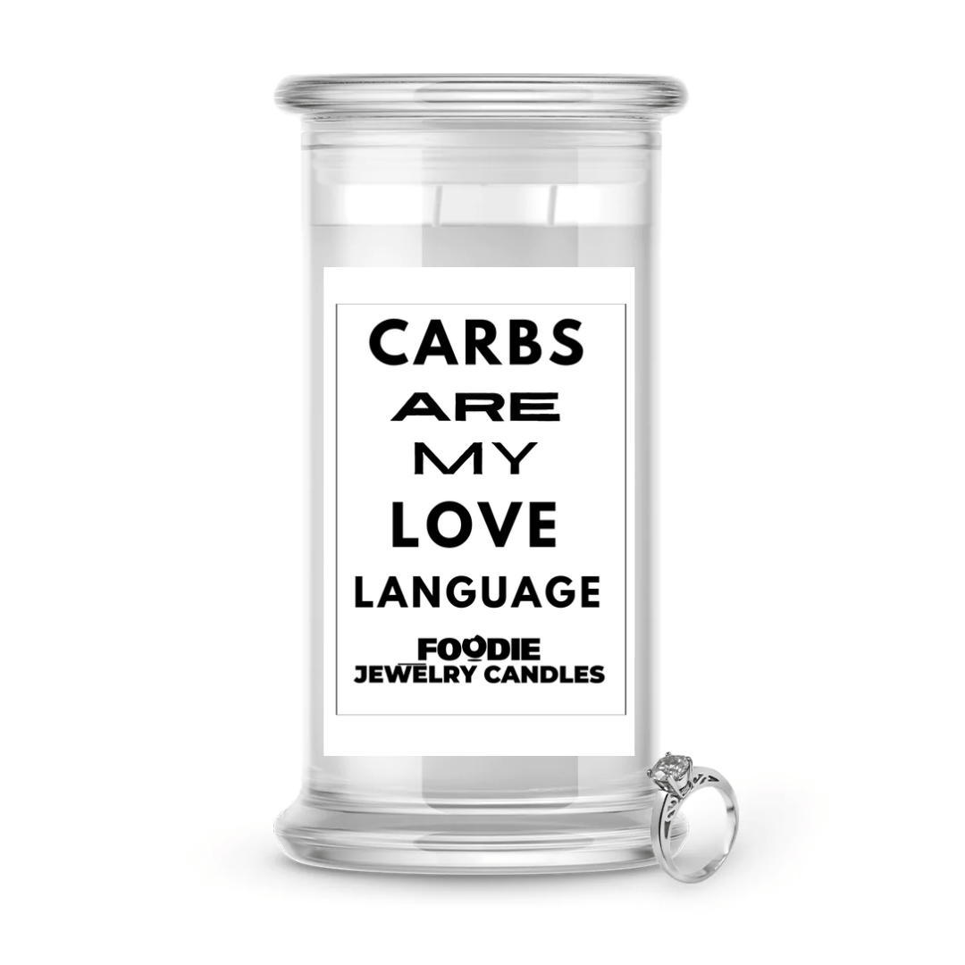 Carbs are my love language | Foodie Jewelry Candles