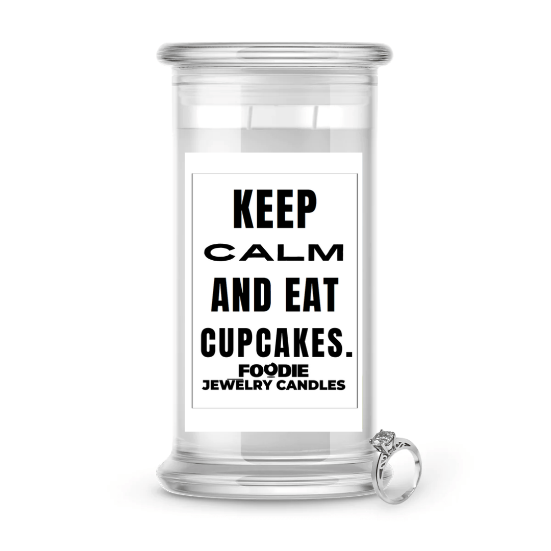 Keep calm and eat cupcakes | Foodie Jewelry Candles