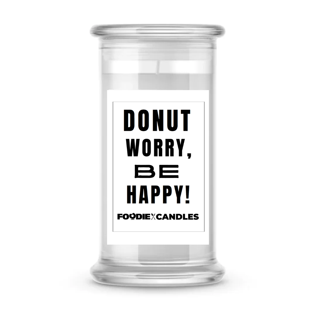 Donut worry, be happy | Foodie Candles