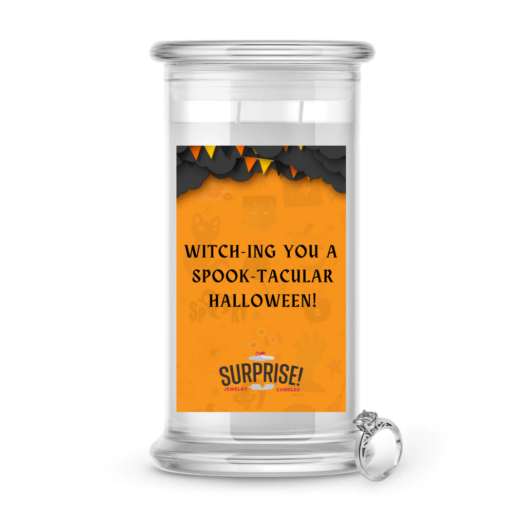 WITCH-ING YOU A SPOOK-TACULAR HALLOWEEN! HALLOWEEN JEWELRY CANDLE
